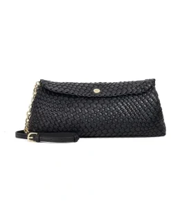 Dune London Encourage Woven Clutch in Black