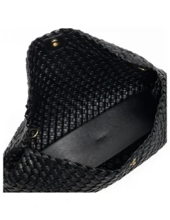 Dune London Encourage Woven Clutch in Black