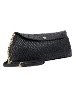 Dune London Encourage Woven Clutch in Black