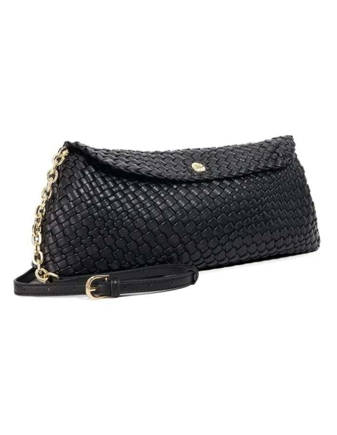 Dune London Encourage Woven Clutch in Black