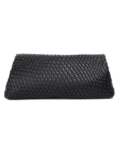 Dune London Encourage Woven Clutch in Black