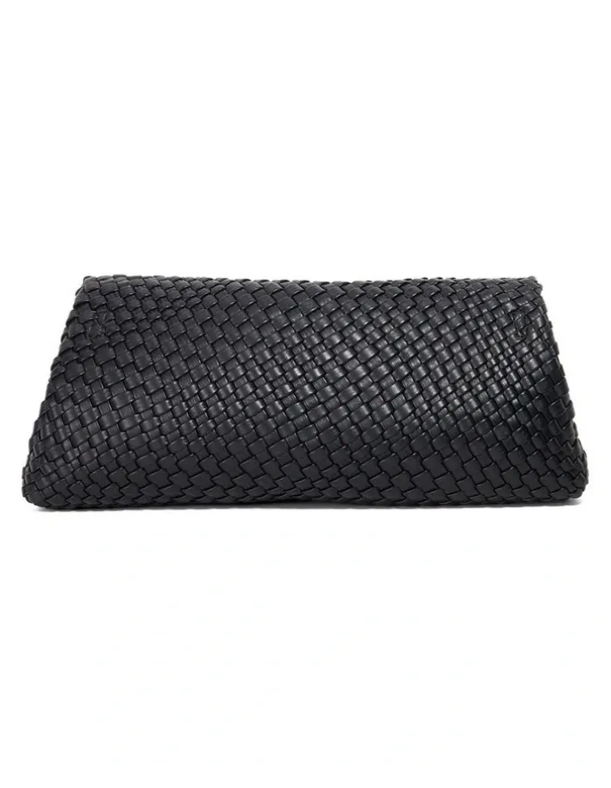 Dune London Encourage Woven Clutch in Black
