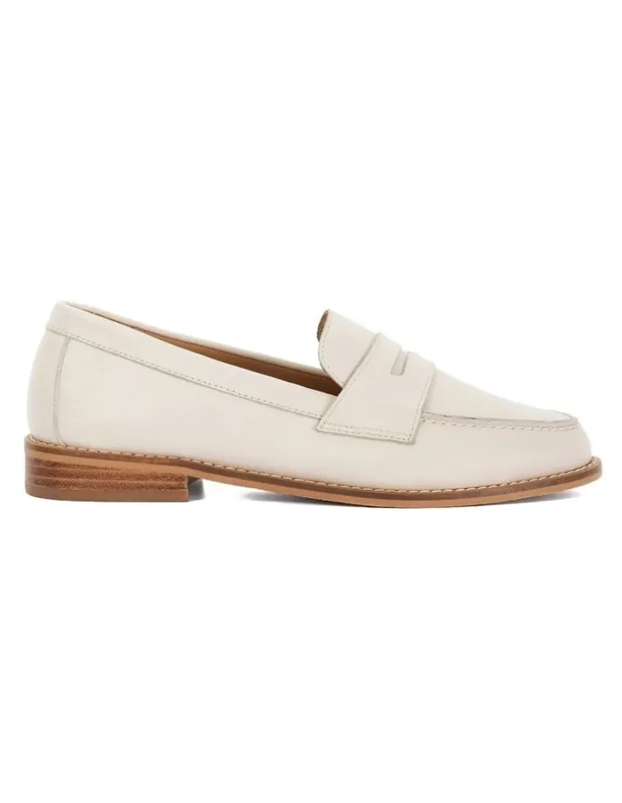 Dune London Ginelli Loafer in Ivory