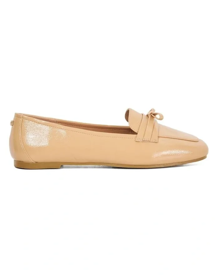 Dune London Gladstone Bow Trim in Camel