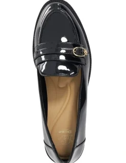 Dune London Globing Patent Loafer In Black