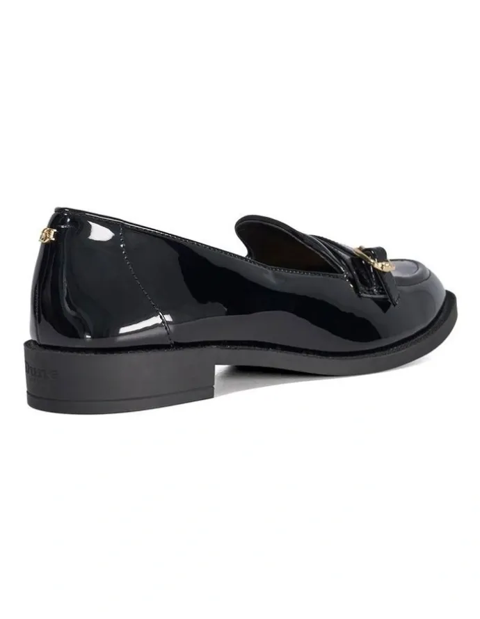 Dune London Globing Patent Loafer In Black