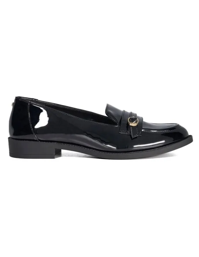 Dune London Globing Patent Loafer In Black