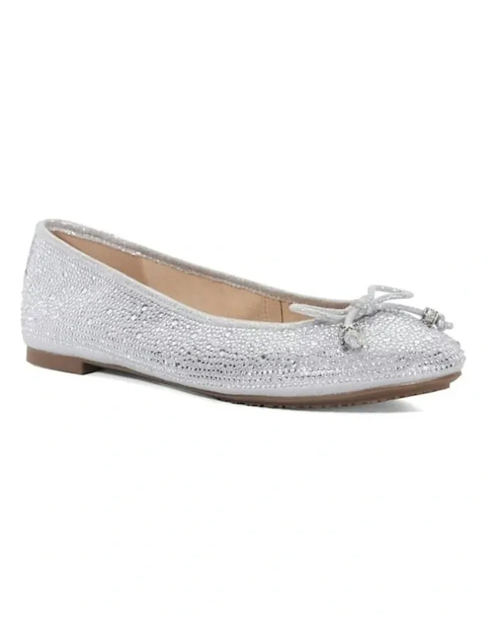 Dune London Hallis Ballet Flat in Silver