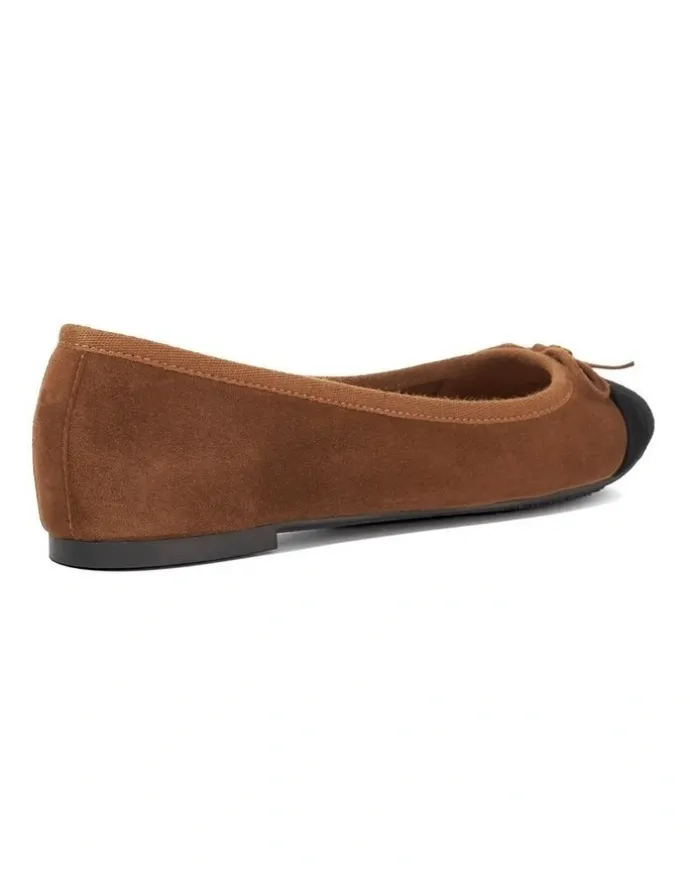 Dune London Harpington Ballet Flat in Brown