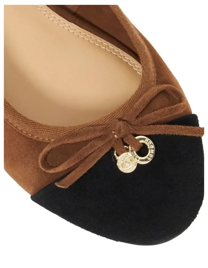 Dune London Harpington Ballet Flat in Brown