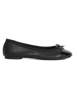 Dune London Harpington Ballet Flat in Black