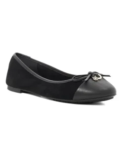 Dune London Harpington Ballet Flat in Black