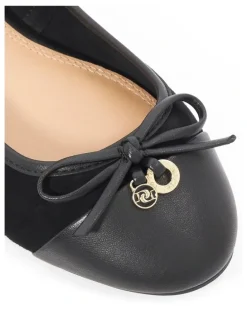 Dune London Harpington Ballet Flat in Black