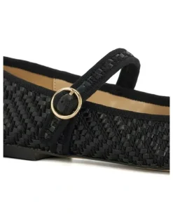Dune London Holler Mary Jane Ballet in Black