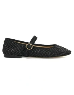 Dune London Holler Mary Jane Ballet in Black
