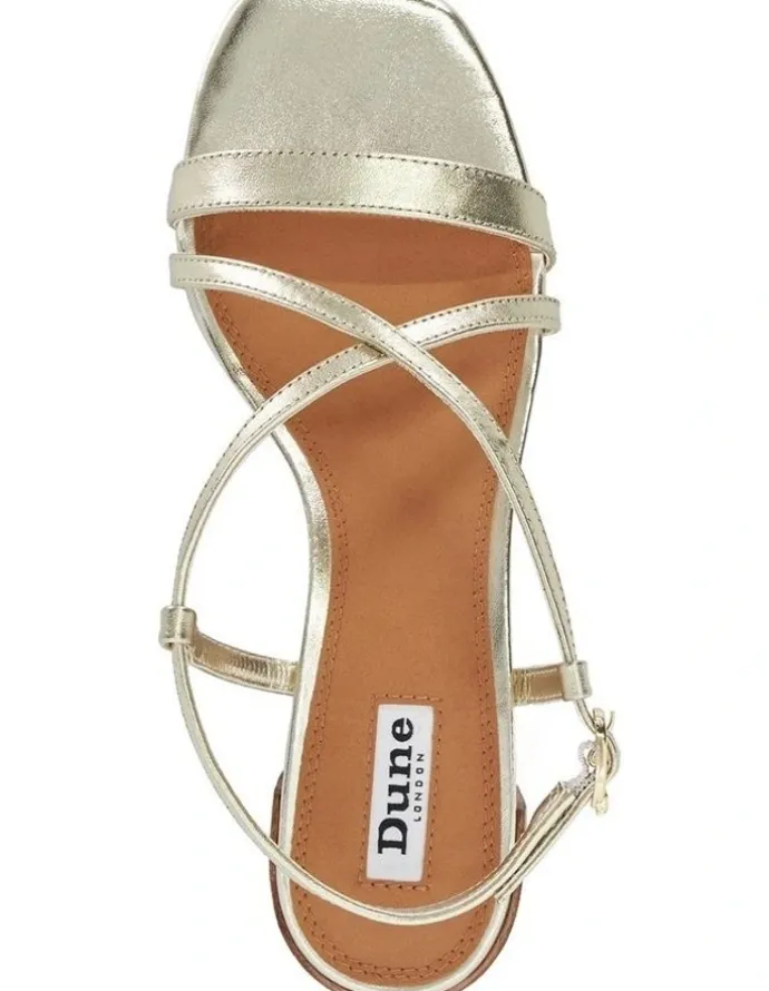 Dune London Jaskelle Sandal in Gold