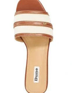 Dune London Lorenzo Flat Sandal in Tan