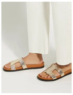 Dune London Loupa Sandal in Gold