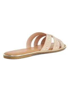 Dune London Lucia Flat Sandal in Gold