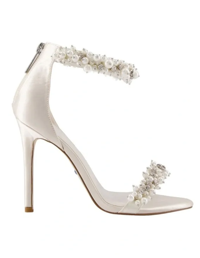 Dune London Marriage Peep-toe Pump in Ivory