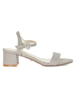 Dune London Measure Low Block Heel In Gold