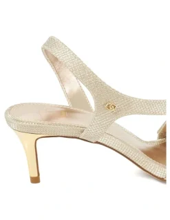 Dune London Mooching Kitten Heel in Gold