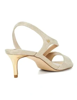 Dune London Mooching Kitten Heel in Gold