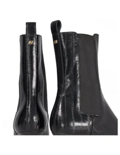 Dune London Odele Angle Heel Boots in Black