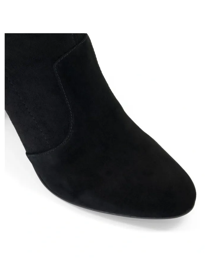 Dune London Optical Suede Boot in Black