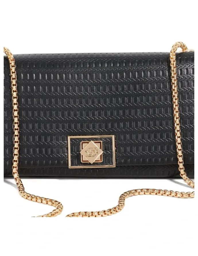 Dune London Serenities Crossbody Clutch in Black