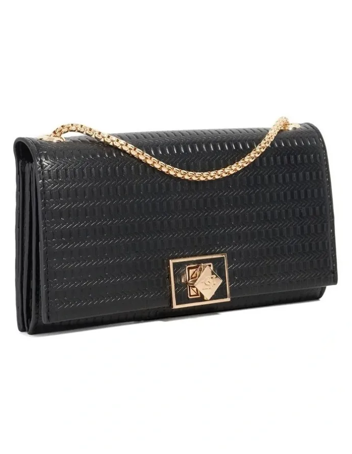 Dune London Serenities Crossbody Clutch in Black