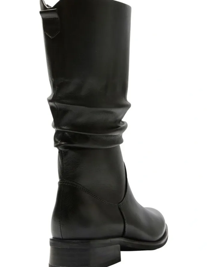 Easy Steps Adam Leather Boots in Black