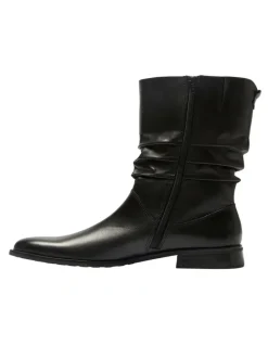 Easy Steps Adam Leather Boots in Black