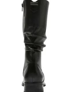 Easy Steps Adam Leather Boots in Black