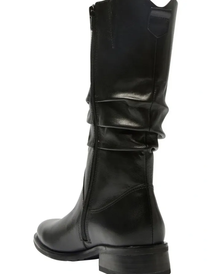 Easy Steps Adam Leather Boots in Black