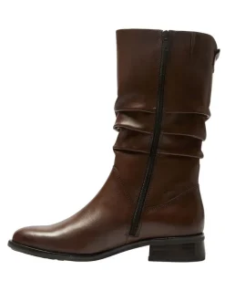 Easy Steps Adam Leather Boots in Brown