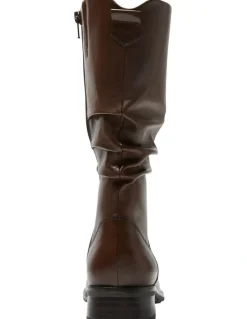 Easy Steps Adam Leather Boots in Brown