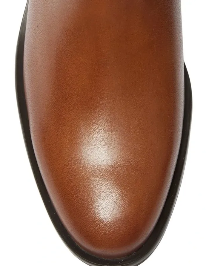 Easy Steps Adam Leather Boots in Mid Brown