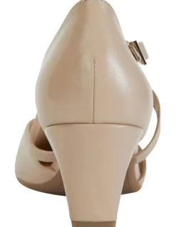 Easy Steps Addison Heeled Shoes in Nude Glove