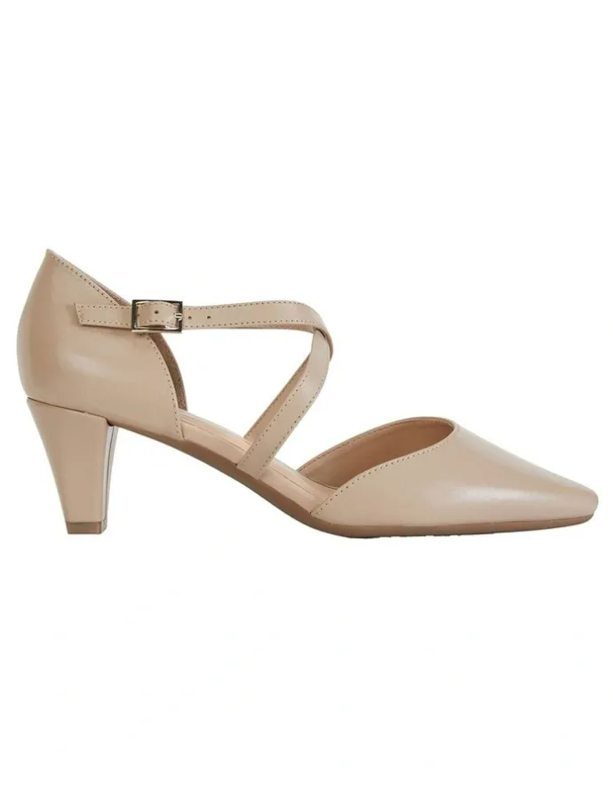 Easy Steps Addison Heeled Shoes in Nude Glove