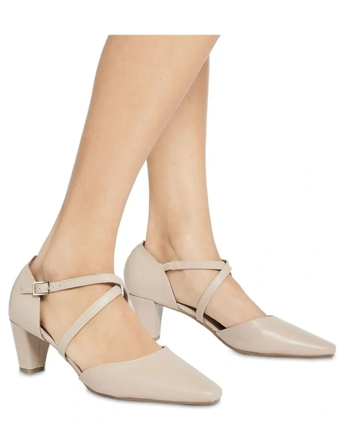 Easy Steps Addison Heeled Shoes in Nude Glove