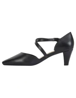 Easy Steps Addison Heeled Shoes in Black Glove