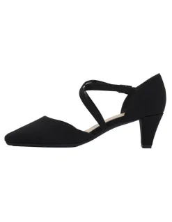 Easy Steps Adison Black Fabric Heel Shoes