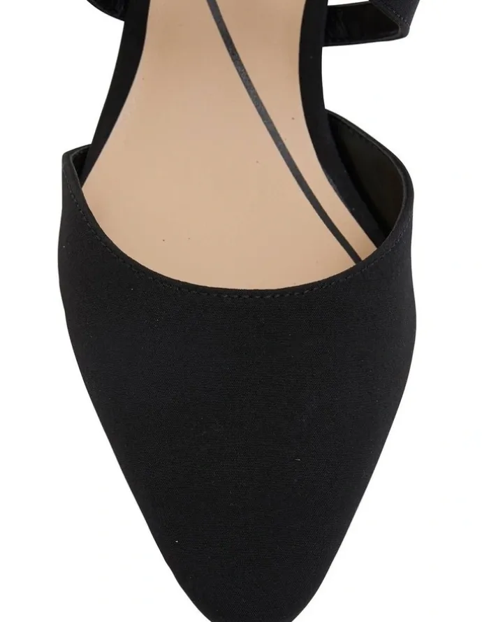 Easy Steps Adison Black Fabric Heel Shoes