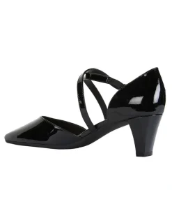 Easy Steps Adison Black Patent Heeled Shoes