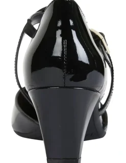Easy Steps Adison Black Patent Heeled Shoes