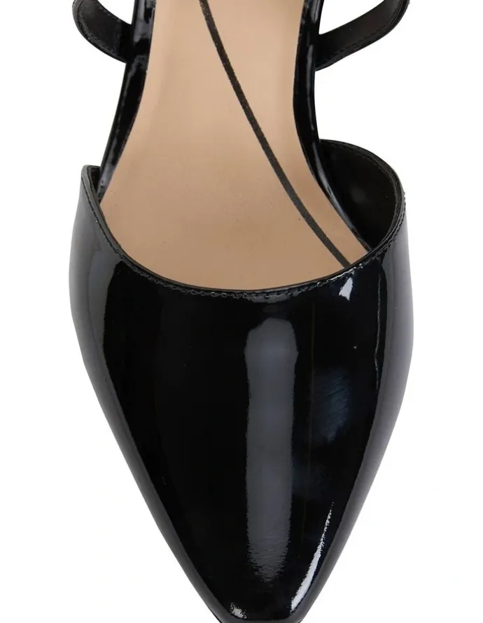 Easy Steps Adison Black Patent Heeled Shoes