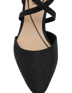 Easy Steps Adison Black Shimmer Heeled Shoes