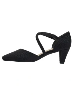 Easy Steps Adison Black Shimmer Heeled Shoes