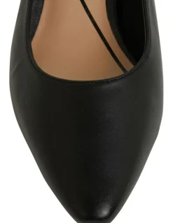 Easy Steps Agatha Black Glove Heeled Shoes